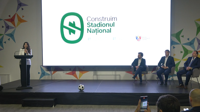 LIVE | Conferință de presă susținută de miniștrii Andrei Spînu și Dan Perciun, împreună cu președintele Federației Moldovenești de Fotbal, Leonid Oleinicenco, cu tema construcției Stadionului Național