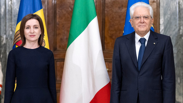 Președinta Maia Sandu îl va găzdui la Chișinău pe Președintele Italiei, Sergio Mattarella