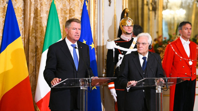 Klaus Iohannis: „Împreună cu Italia susținem concret și hotărât parcursul Republicii Moldova de aderare la Uniunea Europeană”