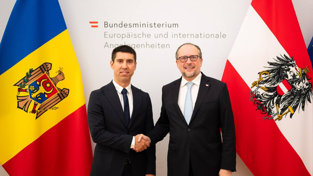 Vicepremierul Mihai Popșoi a avut o întrevedere cu Ministrul Federal pentru Afaceri Europene și Internaționale al Austriei 
