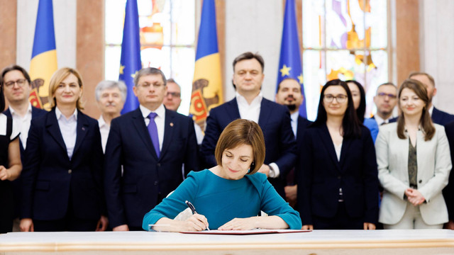 Maia Sandu a semnat Decretul de inițiere a negocierilor de aderare a Republicii Moldova la UE