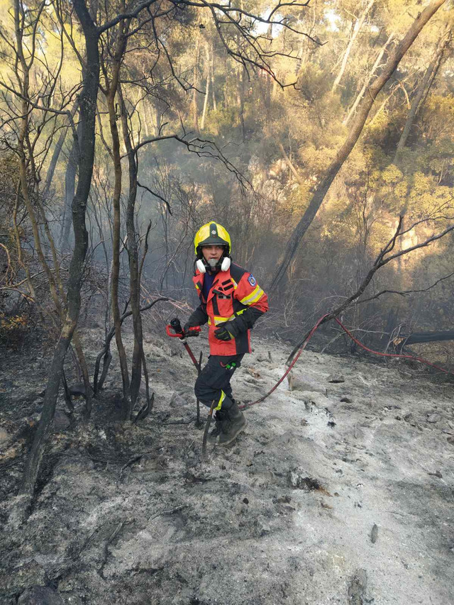 FOTO | Pompierii din Republica Moldova au efectuat prima misiune de stingere a incendiilor de vegetație din Grecia