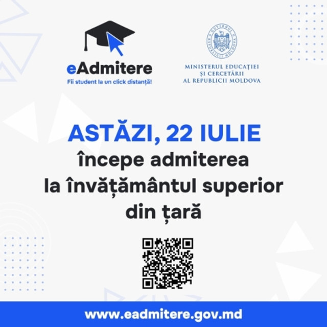 Astăzi începe admiterea la universitățile din țară