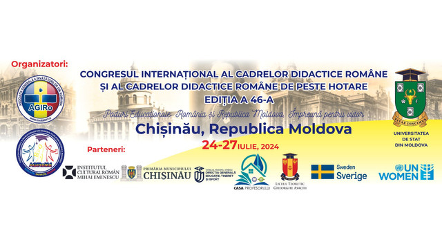 Chișinăul va găzdui Congresul Cadrelor didactice al AGIRo cu genericul: „Poduri educaționale: România și Republica Moldova, împreună pentru viitor”