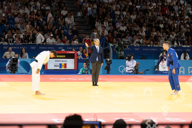 FOTO | Victorie pentru judocanul Denis Vieru: S-a calificat în semifinalele Jocurilor Olimpice de la Paris