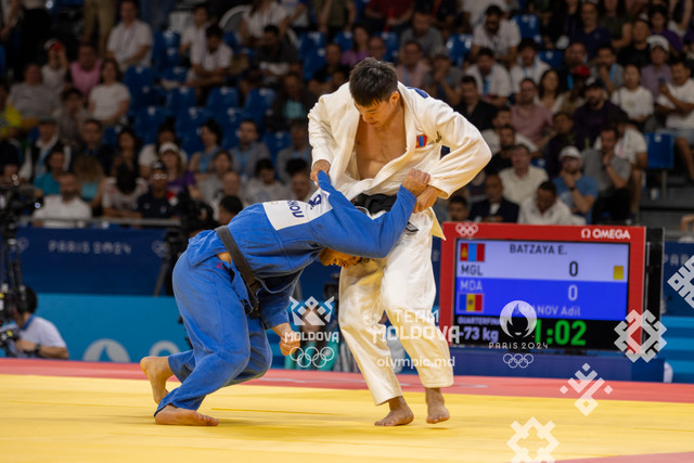 Judocanul Adil Osmanov este aproape de o  nouă medalie olimpică pentru R. Moldova, după două victorii obținute astăzi la Paris