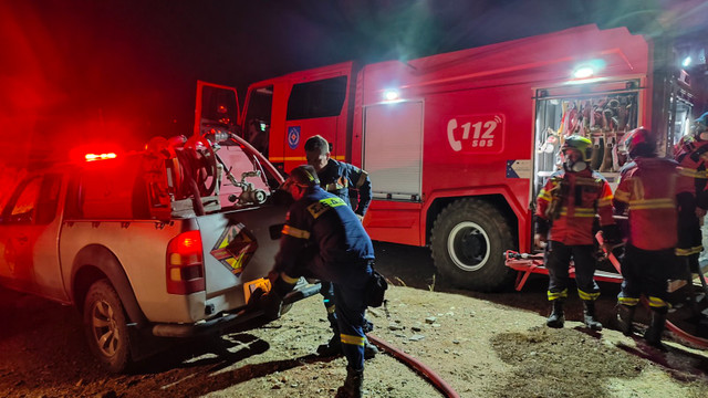 FOTO | Pompierii din Rep. Moldova detașați în Grecia au participat la lichidarea unui incendiu forestier