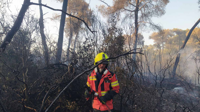 FOTO | Pompierii din Republica Moldova au efectuat prima misiune de stingere a incendiilor de vegetație din Grecia