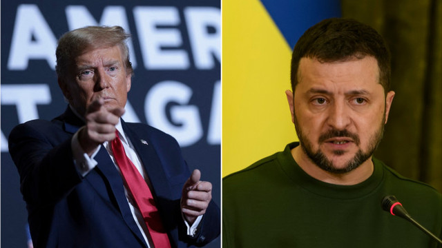 ﻿Președintele ucrainean Volodimir Zelenski a avut o convorbire telefonică cu fostul lider american Donald Trump