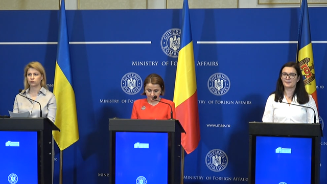 LIVE | Declarații de presă susținute de Cristina Gherasimov, Luminița Odobescu și Olha Stefanishyna