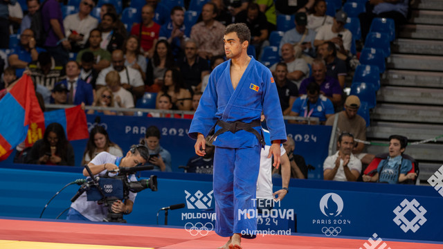 Judocanul Adil Osmanov este aproape de o  nouă medalie olimpică pentru R. Moldova, după două victorii obținute astăzi la Paris