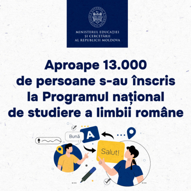 Aproape 13.000 de persoane s-au înscris la programul național de studiere a limbii române