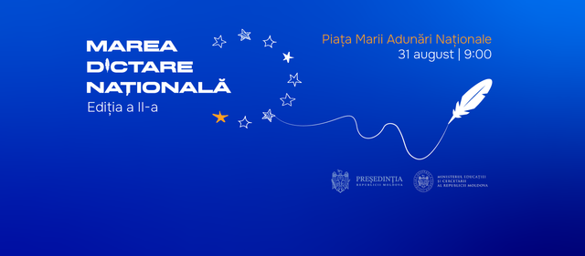 Pe 31 august va avea loc Marea Dictare Națională. Dan Perciun: „Cunoașterea și vorbirea corectă a limbii române este fundamentul identității noastre naționale”