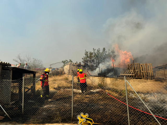 FOTO | Echipa IGSU a intervenit la stingerea incendiilor de vegetație și de pădure din Grecia