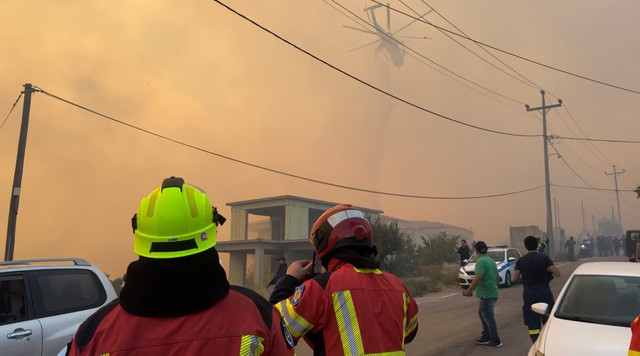 FOTO | Echipa IGSU a intervenit la stingerea incendiilor de vegetație și de pădure din Grecia