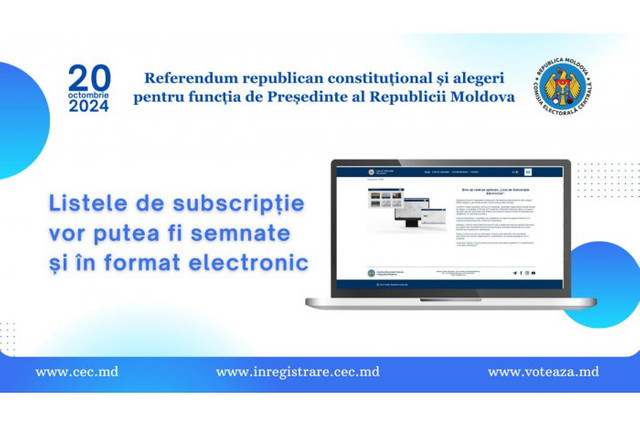 Electorala 2024 | Cetățenii vor putea să semneze electronic pentru susținerea candidaților la prezidențiale
