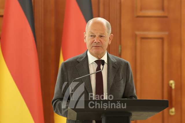 Olaf Scholz, după întrevederea cu președinta Maia Sandu: „Germania sprijină Republica Moldova pe calea europeană și este favorabilă extinderii Uniunii Europene”