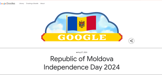 Ziua Independenței Republicii Moldova este marcată de Google