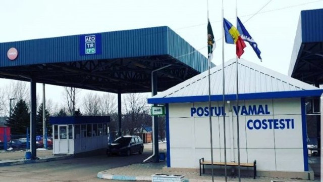 Postul Vamal Costești nu va activa în prima parte a zilei de astăzi