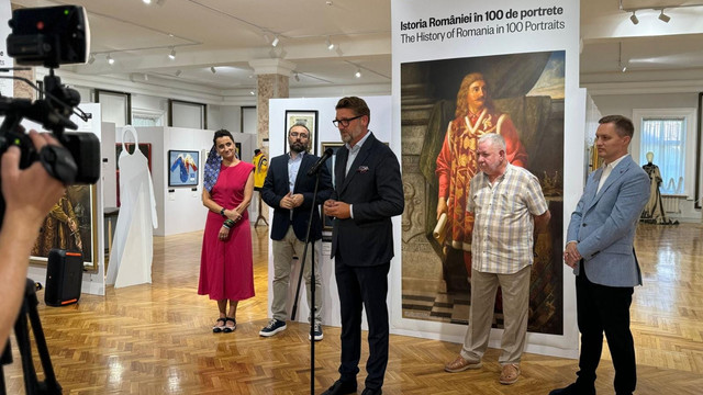 FOTO | La Chișinău a fost inaugurată expoziția „Istoria României în 100 de portrete”, cu sprijinul DRRM