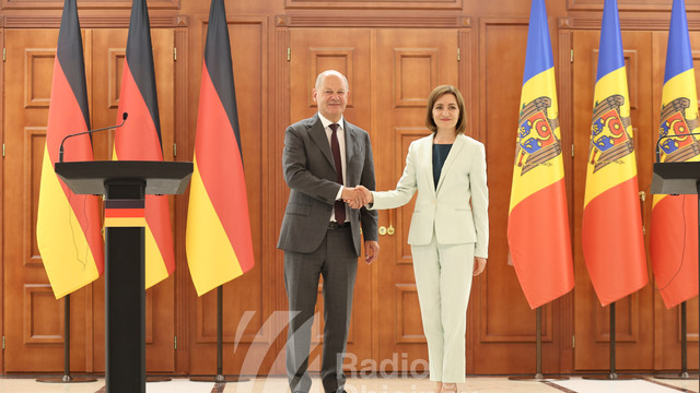 Olaf Scholz, după întrevederea cu președinta Maia Sandu: „Germania sprijină Republica Moldova pe calea europeană și este favorabilă extinderii Uniunii Europene”