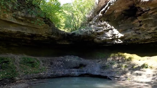 A secat cascada de lângă mănăstirea Saharna