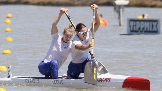 Canoistele Daniela Cociu și Maria Olǎrașu au obținut medalia de argint la campionatul mondial din Uzbekistan