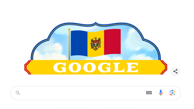 Ziua Independenței Republicii Moldova este marcată de Google