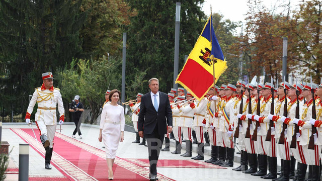 LIVE | Ceremonia oficială de întâmpinare a Președintelui României, Klaus Iohannis, de către Președinta Republicii Moldova, Maia Sandu