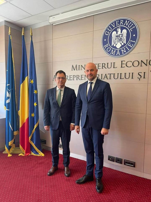 FOTO | Vladimir Bolea a avut o întrevedere cu ministrul Economiei din România, Ștefan-Radu Oprea