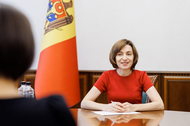 FOTO | Maia Sandu, la întrevedere cu șefa Parchetului European, Laura Codruța Kövesi: „Ne vom asigura că în R. Moldova legea e lege pentru toți”