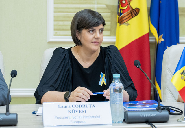 FOTO | Dorin Recean a participat la o ședință a Platformei Anticorupție, împreună cu Laura Codruța Kövesi