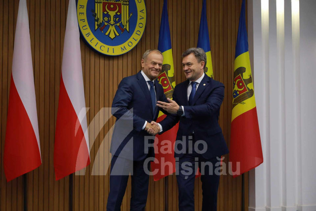 FOTO | Donald Tusk, la Chișinău: „Extinderea și cooperarea între țările UE este în interesul întregii Europe, nu doar a Republicii Moldova”
