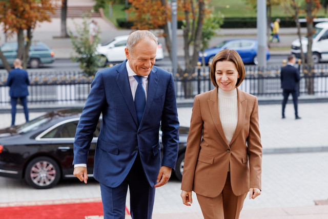 Maia Sandu, despre vizita lui Donald Tusk la Chișinău: „Aceasta subliniază angajamentul nostru comun de a construi o țară modernă, europeană, prosperă și conectată cu partenerii noștri din UE”