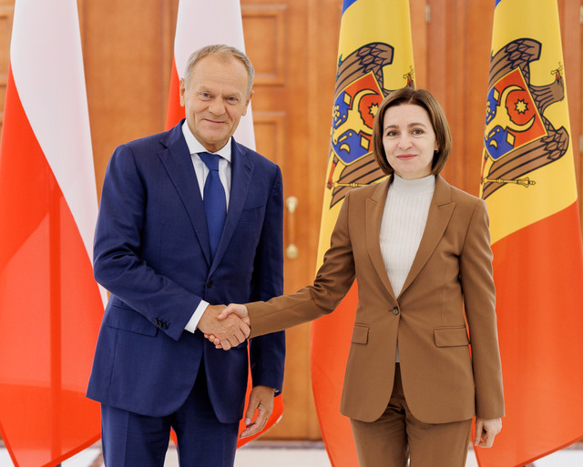 Maia Sandu, despre vizita lui Donald Tusk la Chișinău: „Aceasta subliniază angajamentul nostru comun de a construi o țară modernă, europeană, prosperă și conectată cu partenerii noștri din UE”