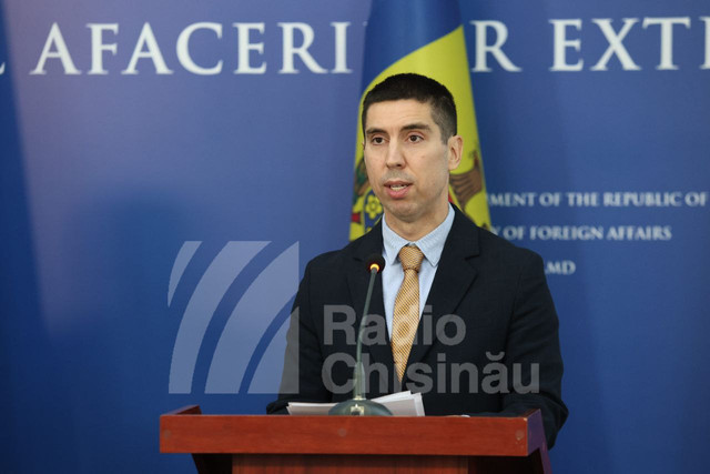 FOTO | Andrii Sybiha, la Chișinău: „Regiunea transnistreană este parte a Republicii Moldova. Rusia trebuie să își retragă armata staționată ilegal pe teritoriul țării”