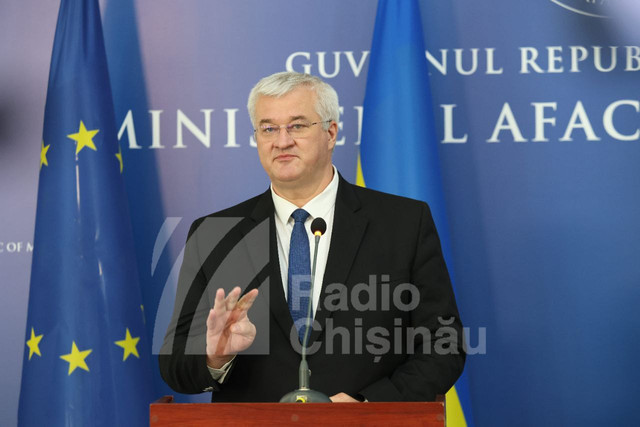 FOTO | Andrii Sybiha, la Chișinău: „Regiunea transnistreană este parte a Republicii Moldova. Rusia trebuie să își retragă armata staționată ilegal pe teritoriul țării”