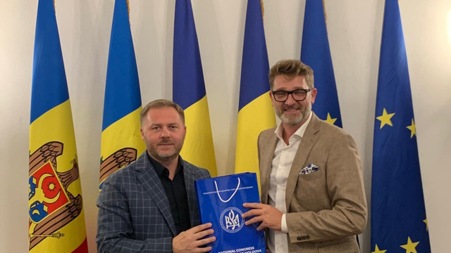 FOTO | Ambasadorul României la Chișinău s-a întâlnit cu directorul Congresului Național al Ucrainenilor din Moldova 