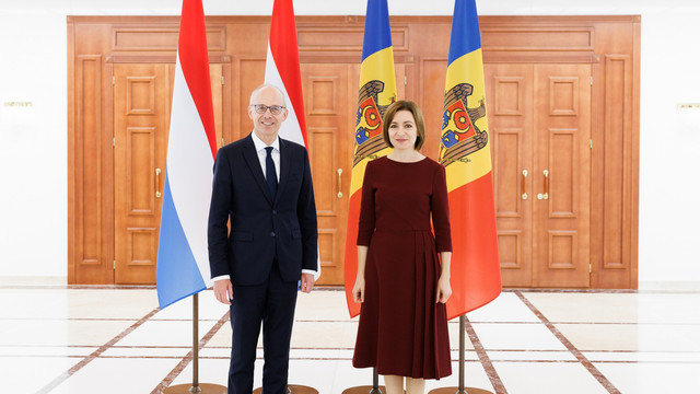 FOTO | Maia Sandu, după vizita premierului Luc Frieden la Chișinău: Luxemburgul susține parcursul nostru european