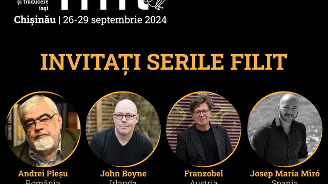 Scriitorii Andrei Pleșu, John Boyne și dramaturgul Josep Maria Miro vin la FILIT Chișinău 