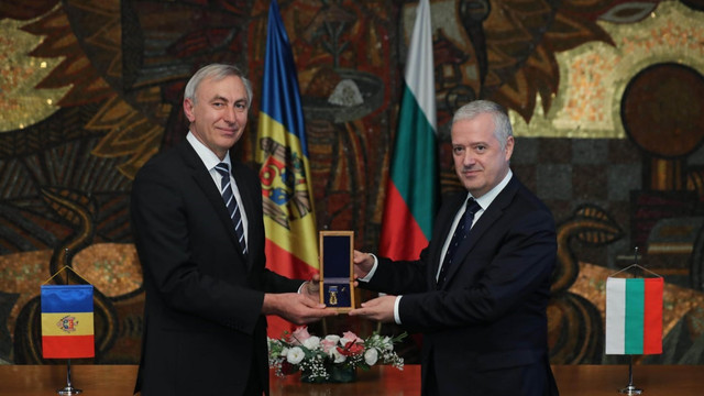 Ambasadorul Republicii Moldova în Bulgaria a fost decorat cu cea mai mare distincție acordată de Ministerul bulgar de Externe 
