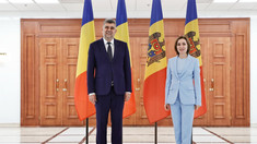 FOTO | Prim-ministrul României, Marcel Ciolacu, s-a întâlnit cu Maia Sandu. „Suntem alături de Republica Moldova pentru îndeplinirea visului european”