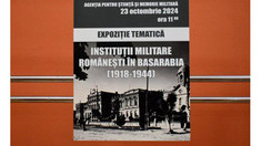 FOTO | Expoziția „Instituții militare românești în Basarabia” a fost inaugurată la Chișinău