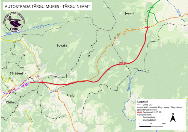 Autostrada „Unirii” A8: Primul tronson montan, scos la licitație. 32 de kilometri din care jumătate sunt poduri și tuneluri
