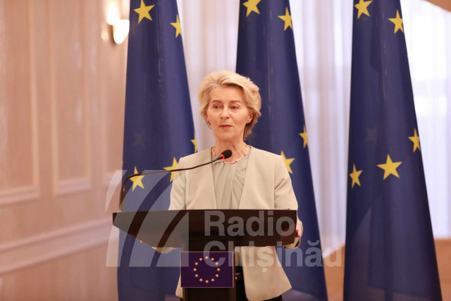 Ursula von der Leyen anunță la Chișinău un sprijin de 1,8 miliarde de euro din partea UE pentru R. Moldova. „Putem să vă ajutăm să vă dublați dimensiunile economiei”