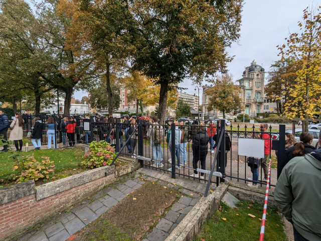 GALERIE FOTO, VIDEO | Diaspora votează. La secțiile din străinătate s-au format cozi 