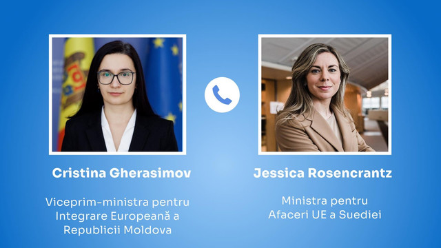 Cristina Gherasimov a avut o discuție telefonică cu noua ministră pentru Afaceri Europene a Suediei