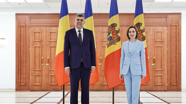 FOTO | Prim-ministrul României, Marcel Ciolacu, s-a întâlnit cu Maia Sandu. „Suntem alături de Republica Moldova pentru îndeplinirea visului european”