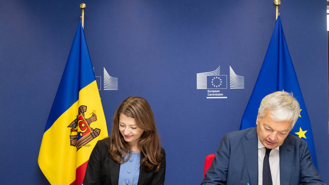 FOTO | Două acorduri în domeniul justiției, semnate de Republica Moldova și Uniunea Europeană 