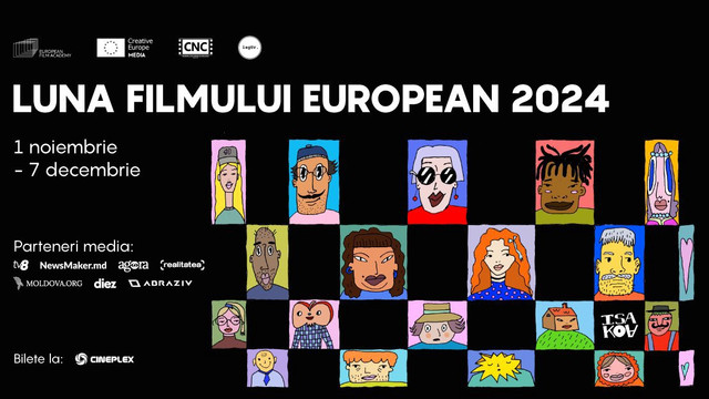 Luna Filmului European 2024 | Producții cinematografice europene prezentate la festivalurile de la Cannes și Berlin vor fi proiectate la Chișinău